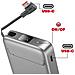Powerbank Qi2 10000mah Compatibile Magsafe E Usb-c 35w Con Supporto Cavalletto, Grigio - Foto miniatura 5