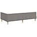 Struttura Letto Angolare con Materasso 2 pcs Talpa Tessuto - Foto miniatura 9