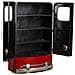 Armadio Furgone In Legno E Metallo Rosso 90x53x150h - Foto miniatura 3