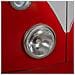 Armadio Furgone In Legno E Metallo Rosso 90x53x150h - Foto miniatura 8