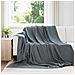 Coperte da Pile 6 pcs Grigio scuro 240 x 220 cm Panno - Foto miniatura 2