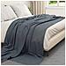 Coperte da Pile 6 pcs Grigio scuro 240 x 220 cm Panno - Foto miniatura 3