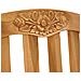 Sedia Rose intagliata a mano 2 pcs Naturale 58 x 60 x 90 cm - Foto miniatura 7