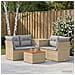 Set di divani 6 pz Beige e Grigio Chiaro - Foto miniatura 5