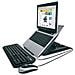 XTMS100KM Kit Tiramisù Supporto per Notebook + Mouse Ottico USB + Tastiera Italiana USB Ultra Slim Black Soft Touch - Foto miniatura 6