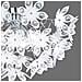 Plafoniera Blowball, Fiori In Acrilico, Cm. 55xh. 30 - Foto miniatura 4