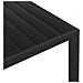 Tavolo da Giardino Nero 150x90x74 cm in Alluminio e WPC - Foto miniatura 2