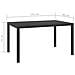 Tavolo da Giardino Nero 150x90x74 cm in Alluminio e WPC - Foto miniatura 3