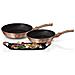 Coppia Di Padelle 22 Cm E 26 Cm Con Bistecchiera Color Rame - Foto miniatura 1