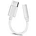 Adattatore Usb Tipo-c Verso Jack 3.5 Mm Cavo Audi Femmina Compatto - Bianco - Foto miniatura 1