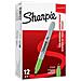 Pennarello Marker Sharpie Fine - Punta Tonda 2025037 - Verde Lime - Conf. 12 Pz - Foto miniatura 1