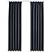 Tende Oscuranti Con Ganci 2 Pz Antracite 140x225 Cm - Foto miniatura 2