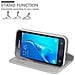 Custodia Compatibile Con Samsung Galaxy J1 2016 In Classy Argento - Coperchio Protettiva Con Chiusura Magnetica, Funzione Stand E Tasca Per Le Carte - Foto miniatura 2