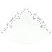 Scaffali Angolari 2 Pz Supporti Cromati E Vetro Chiaro 45x45 Cm - Foto miniatura 7