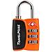1 Confezione Aprire Alert Indicatore Tsa Approvato A 3 Cifre Bagagli Lock Per Valigia Di Corsa Bagagli (arancione)  - Foto miniatura 1