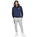 Felpa Con Cappuccio Da Uomo Club Fleece Blu Taglia Xs Codice Bv2654-410 - Foto miniatura 5