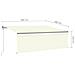 Tenda Automatica con Parasole LED e Sensore Vento 4x3 m Crema - Foto miniatura 4