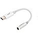 Adattatore Audio Da Usb-c A Jack 3,5 Mm Funzione Microfono Bianco - Foto miniatura 1