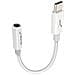 Adattatore Audio Da Usb-c A Jack 3,5 Mm Funzione Microfono Bianco - Foto miniatura 4