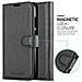 Custodia Compatibile Con Honor 10 Lite In Nero Carbone - Coperchio Protettiva Con Chiusura Magnetica, Funzione Stand E Tasca Per Le Carte - Foto miniatura 6
