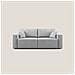 Morfeo Divano Con Sedute Estraibili T02 Grigio Chiaro - Foto miniatura 1