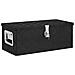 Contenitore Portaoggetti Nero 70x31x27 Cm In Alluminio - Foto miniatura 1
