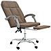Poltrona da Ufficio Reclinabile Marrone in Tessuto - Foto miniatura 4