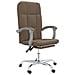 Poltrona da Ufficio Reclinabile Marrone in Tessuto - Foto miniatura 1