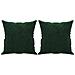 Cuscini Decorativi 2 Pz Verde Scuro 40x40 Cm In Velluto - Foto miniatura 2