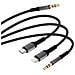 Cavo Audio Multi-connettore Da Jack 3,5 Mm Usb-c Lightning A Jack 3,5 Mm 1,5 M - Foto miniatura 5