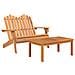 Set Da Salotto Giardino Adirondack 2pz Legno Massello Di Acacia - Foto miniatura 2