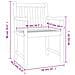 Sedie Da Giardino 4 Pz 56x55,5x90 Cm Legno Massello Di Acacia - Foto miniatura 7