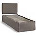 Letto Singolo Cleofe, Set Testata In Ecopelle Con Rete Ortopedica E Mantovana, 100% Made In Italy, Adatta A Letto Singolo, Per Materasso Da Cm 80x190, Tortora - Foto miniatura 2