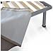 Letto Singolo Cleofe, Set Testata In Ecopelle Con Rete Ortopedica E Mantovana, 100% Made In Italy, Adatta A Letto Singolo, Per Materasso Da Cm 80x190, Tortora - Foto miniatura 3