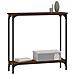 Tavolino Consolle Rovere Marrone 75x22,5x75cm Legno Multistrato - Foto miniatura 3