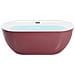 Vasca Da Bagno Freestanding Carrera 170 X 80 Cm Bordeaux - Foto miniatura 3