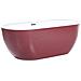 Vasca Da Bagno Freestanding Carrera 170 X 80 Cm Bordeaux - Foto miniatura 6
