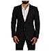 Abito 2 Pezzi Martini Slim Fit A Quadri Neri - It44 - Xs - Foto miniatura 1