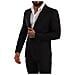 Abito 2 Pezzi Martini Slim Fit A Quadri Neri - It44 - Xs - Foto miniatura 4