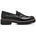 Black Leather Casual Closed Loafers Mocassino Pelle Scarpe Donna Nero Eu 39, 1-24722-43 003 - Foto miniatura 2