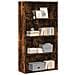 Libreria Rovere Fumo 80x30x152 Cm In Legno Multistrato - Foto miniatura 1