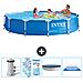 Piscina Fuori Terra - In Giro - 366x366x76 Cm - Blu - Include Accessori Coordinati Cb88 - Foto miniatura 1