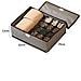 Scatola Organizer Per Biancheria Intima 3 In 1 - Divisori Pieghevoli Per Cassetti - Foto miniatura 1
