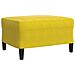 Set di Divani 3 pz con Cuscini e Rinforzi Giallo in Velluto - Foto miniatura 6