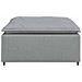 Modulo Poggiapiedi Divano Modulare Grigio Chiaro 100x100x48 cm - Foto miniatura 4