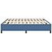 Letto Box Spring Blu 200x200 cm Tessuto a Cordonetto - Foto miniatura 7