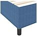 Letto Box Spring Blu 200x200 cm Tessuto a Cordonetto - Foto miniatura 9