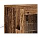 Credenza con Luci LED Legno Vecchio 142.5x37x100 cm Legno Progettato - Foto miniatura 9