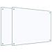 Paraschizzi per Cucina 2 pz Trasparente 80x60cm Vetro Temperato - Foto miniatura 1