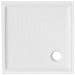 Piatto Doccia Quadrato In Ceramica 80x80 Bianco Lucido H 6 Cm Con Antiscivolo - Giappone - Foto miniatura 1